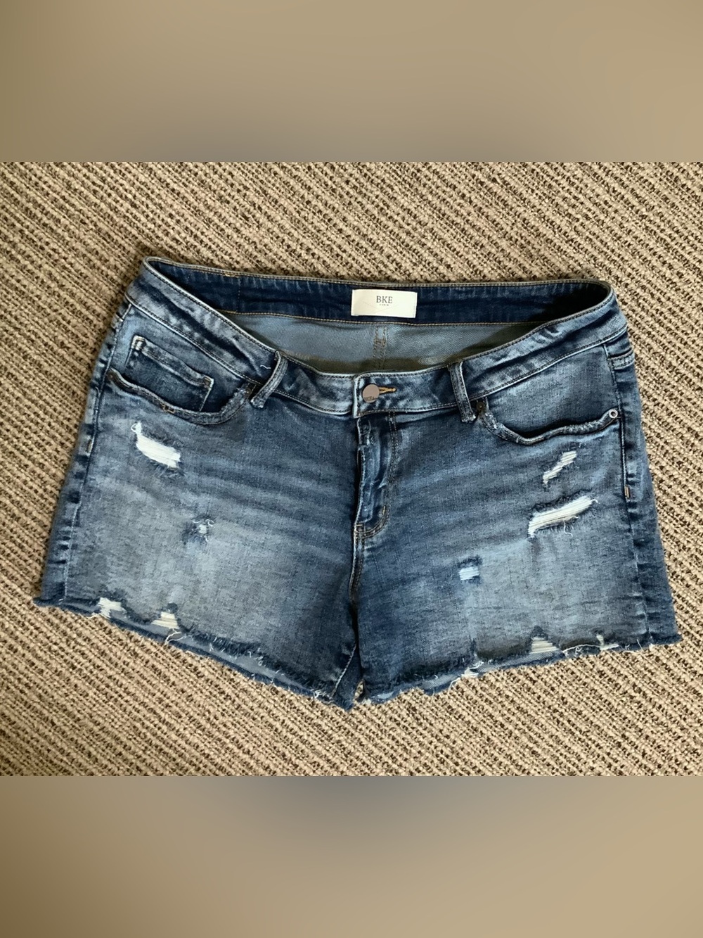 BKE Light Blue Distressed Denim Jeans